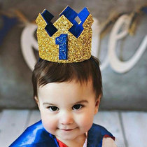 Birthday hat children boy boy boy baby Crown birthday hat birthday hat birthday arrangement photo props