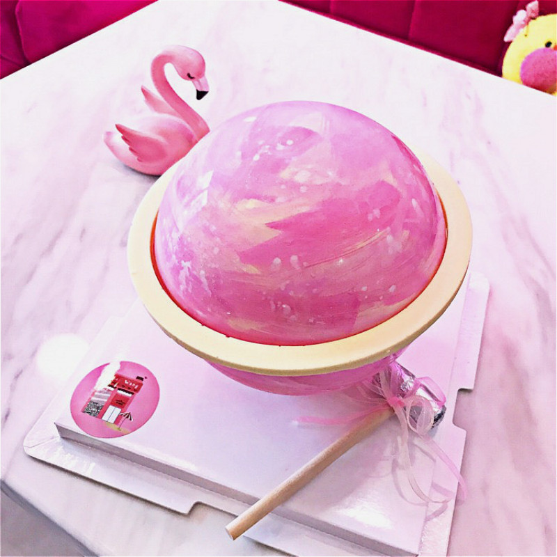 Bánh nướng 6 inch 8 inch hành tinh tròn bánh khuôn sô cô la mousse khuôn sao chủ đề hành tinh may mắn - Tự làm khuôn nướng khuôn bánh nhúng