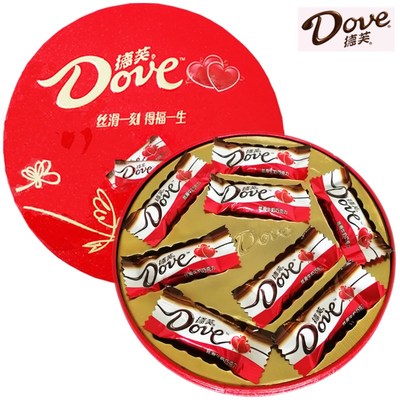 代写贺卡【德芙】巧克力礼盒装节日礼物