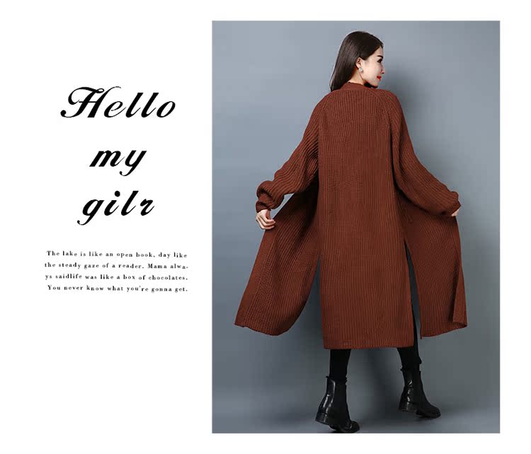 Áo len dệt kim cardigan 2019 Mới của phụ nữ mùa thu Phiên bản Hàn Quốc của đoạn dài hoang dã mỏng manh ngoài thủy triều - Cardigan áo len nữ hàng hiệu