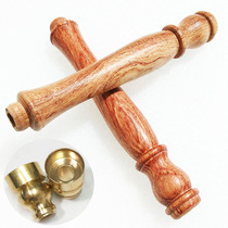 Copper gourd front hoop with wooden handle Red Rosewood solid wood handle Bell bar special diabolo tremble bar kit