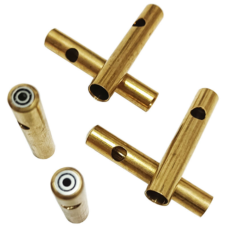 Number 7 with bearing copper head 3 9 cm lengthened section threading head hollow bamboo shake clubhead Rip Bells outer diameter 7 mm Head