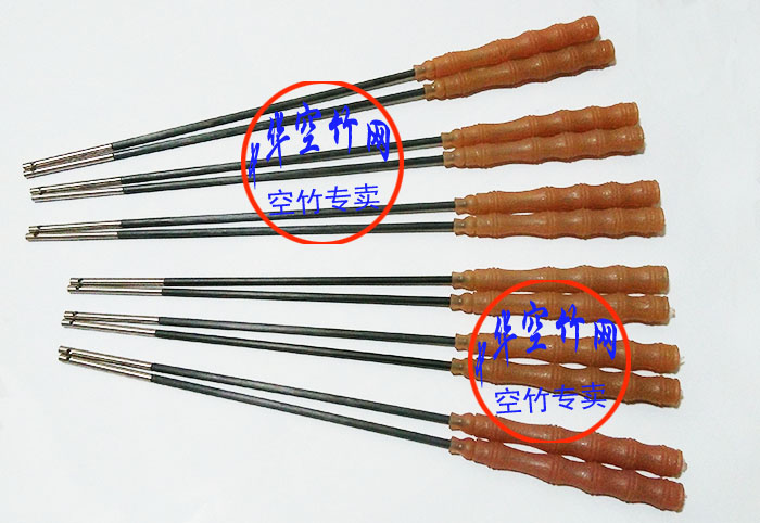 6 7mm long steel head beef tendon handle carbon rod straight hole steel head single double diabolo soft handle carbon rod