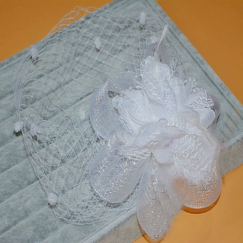 Аксессуар для волос для невесты, вуаль, красная заколка для волос, европейский стиль, в цветочек