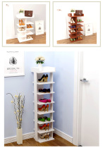 Foyer shoe rack female tree-shaped single and double row shoe rack multi-layer wood color shoe cabinet small shoe rack thickened room Modern