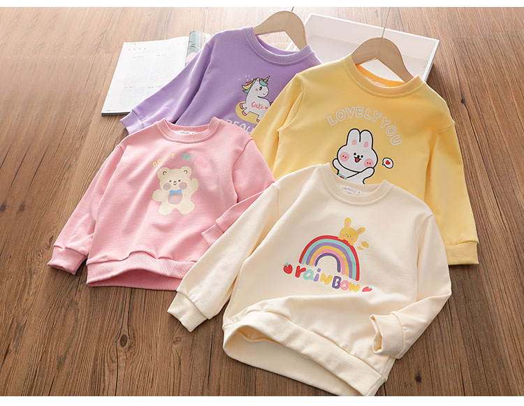 Simple Style Cartoon Letter Patchwork Cotton T-shirts & Blouses display picture 2