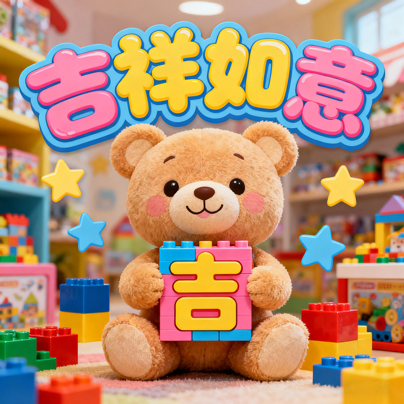 吉祥如意玩具折扣店的LOGO