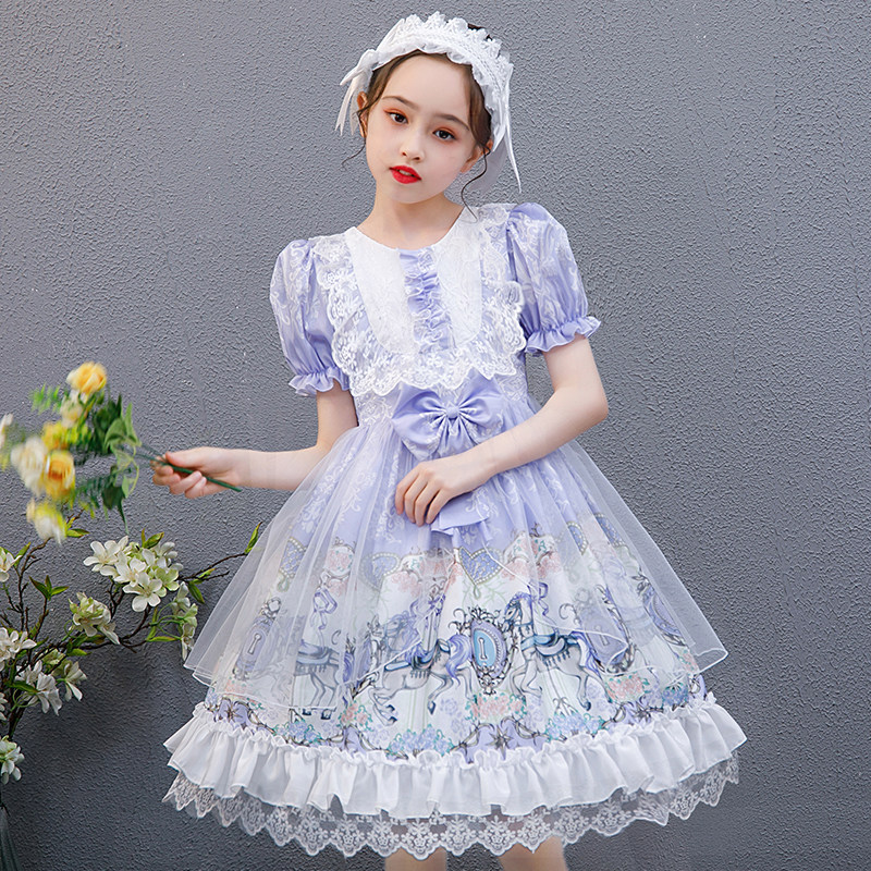 Lolita lolita skirt children's princess skirt girls super fairy summer 2021 new girl dress summer dress
