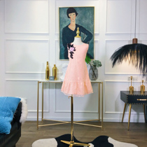  DIARY OF PRINCESS 2018 AUTUMN AND WINTER GIRLS LACE DRESS THREE-DIMENSIONAL FLOWER GIRLS SUNDRESS