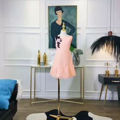 DIARY OF PRINCESS 2018 AUTUMN AND WINTER GIRLS LACE DRESS THREE-DIMENSIONAL FLOWER GIRLS SUNDRESS