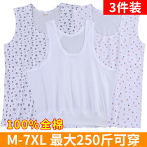 Lady middle-aged and elderly vest pure cotton gats up overweight and thinner and thinner Mother-in-law mother-in-law sweatshirt summer