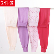 2-pack high-waisted womens cotton autumn pants large loose cotton womens bottom wool pants autumn and winter