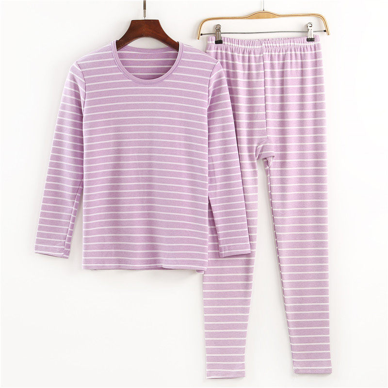 Lady Pure Cotton Suede Middle Aged Autumn Clothes Sanitary Pants Suit Full Cotton Thickened with bottom heating clothes autumn and winter