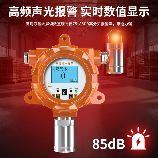 Industrial Combustible Gas Detection Alarm Oxygen Hydrogen Hydrogen Sulfide Carbon Monoxide Concentration Leak Detector