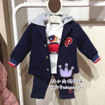 Clear Barn Experience 19 Spring paragraph Han version Little Bear Baby Boy Clothing Baby Boy Suit Jacket PBJK9111M