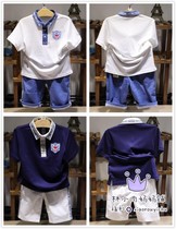 Experience clearance clearance 20 summer sum EK child clothing male large child turned collar short sleeves in pants EKHW92401A EKTH92401A