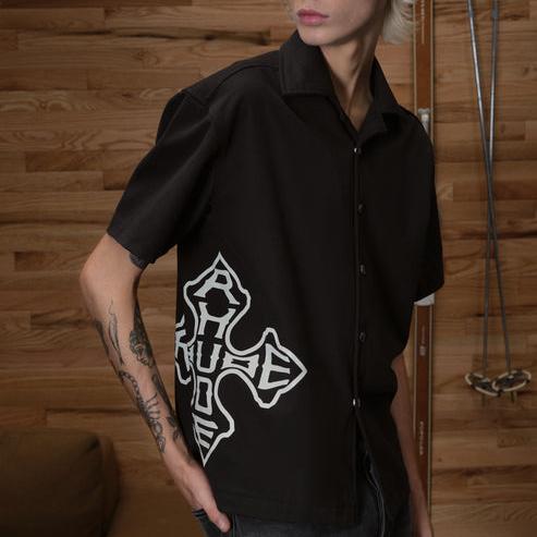 Rhude 24Fw New European and American Super Popular Niche Trendy Brand American High Street Loose and Versatile Short-Sleeved Shirts for Men and Women Rhude 24Fw New European and American Super Popular Niche Trendy Brand American High Street Loose and Versatile Short-Sleeved Shirts for Men and Women