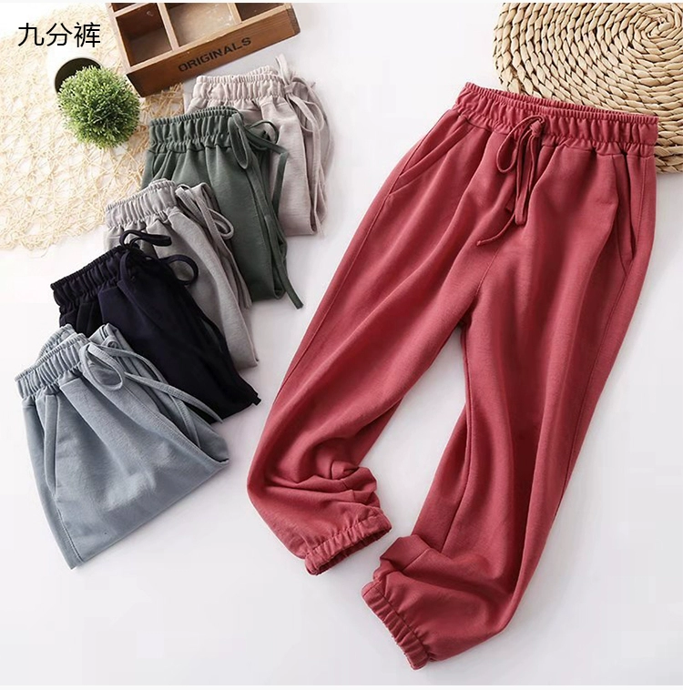 Quần áo trẻ em mùa hè trai và gái mới quần chống muỗi ở trẻ lớn quần thể thao giản dị quần bé trai kéo quần mỏng phần - Quần quần legging cho bé gái