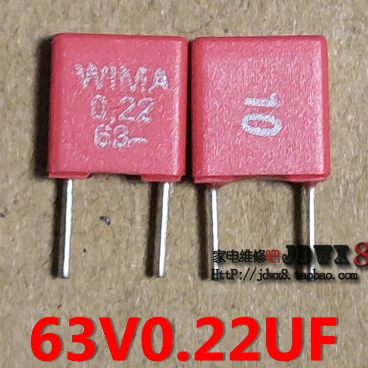 Brand new original dress German Red Weimar WIMA 63V0 22uF 63V capacitor 224