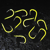 Fluorescent Color Iseny Fish Hook Yellow Iseny Fishing Needle With Barb Hook Imported Color Grinding Hook Sharp