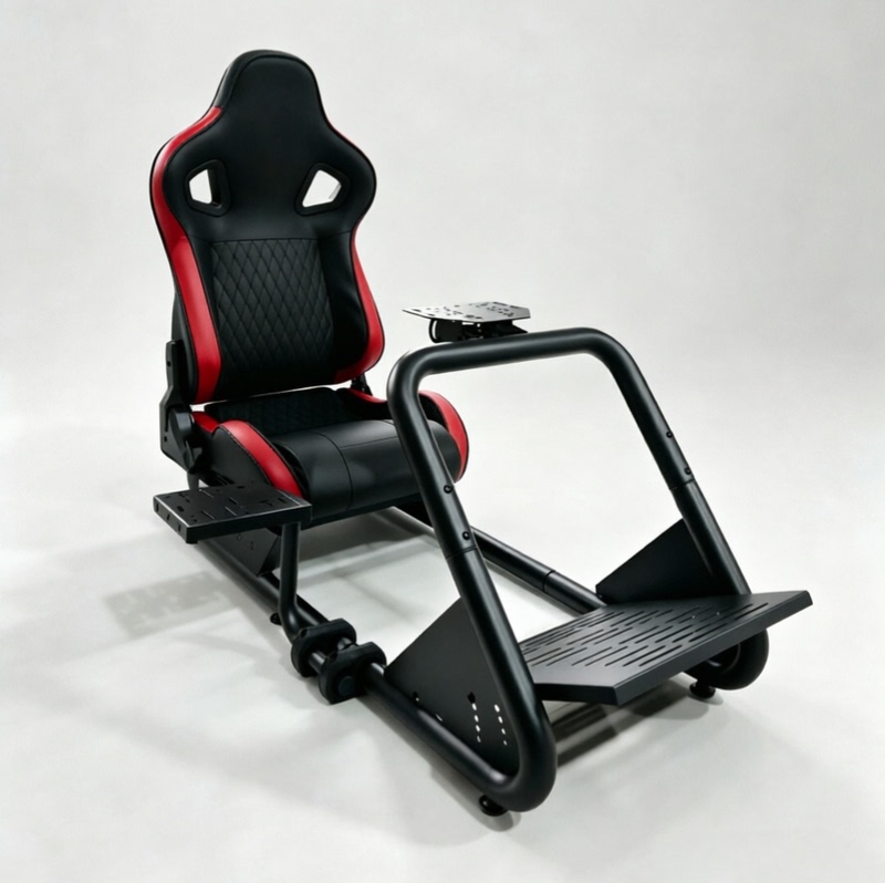 Racing Game Simulator Stand, Seat, Steering Wheel Fixed Bracket, Thrustmaster, Logitech, Recci Racing Game Simulator Stand, Seat, Steering Wheel Fixed Bracket, Thrustmaster, Logitech, Recci
