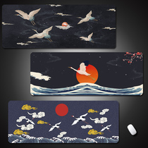 Mouse Pad Oversized China Wind Table Mat Fairy Crane Notebook Mat Country Tide Lock Side Personality Keyboard Anti Slip Custom Table Mat