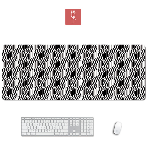 Geometric Pattern Large Gaming Mousepad, Desk Mat (5mm, 900x400mm) Phone Case