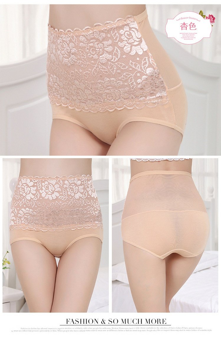Sau sinh bông gợi cảm đồ lót ren nữ bụng cơ thể điêu khắc phụ nữ phương thức tóm tắt quần lót eo cao bán buôn sịp nam