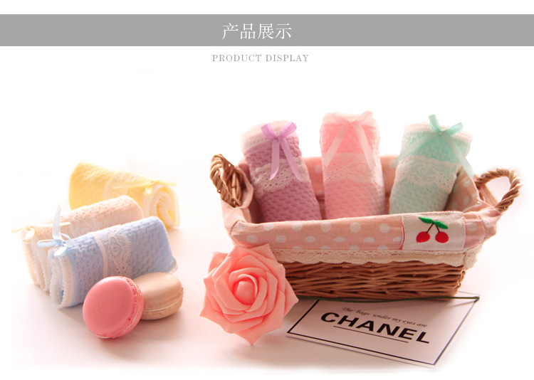 Ren bên bong bóng mềm thoáng khí cotton nữ đồ lót bông cung kẹo màu cô gái tam giác tóm tắt bán buôn đồ lót
