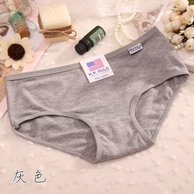 Mềm mại và thoáng khí của phụ nữ cotton 裆 trung eo bông vải cô gái tóm tắt màu rắn cô gái đồ lót, bán buôn