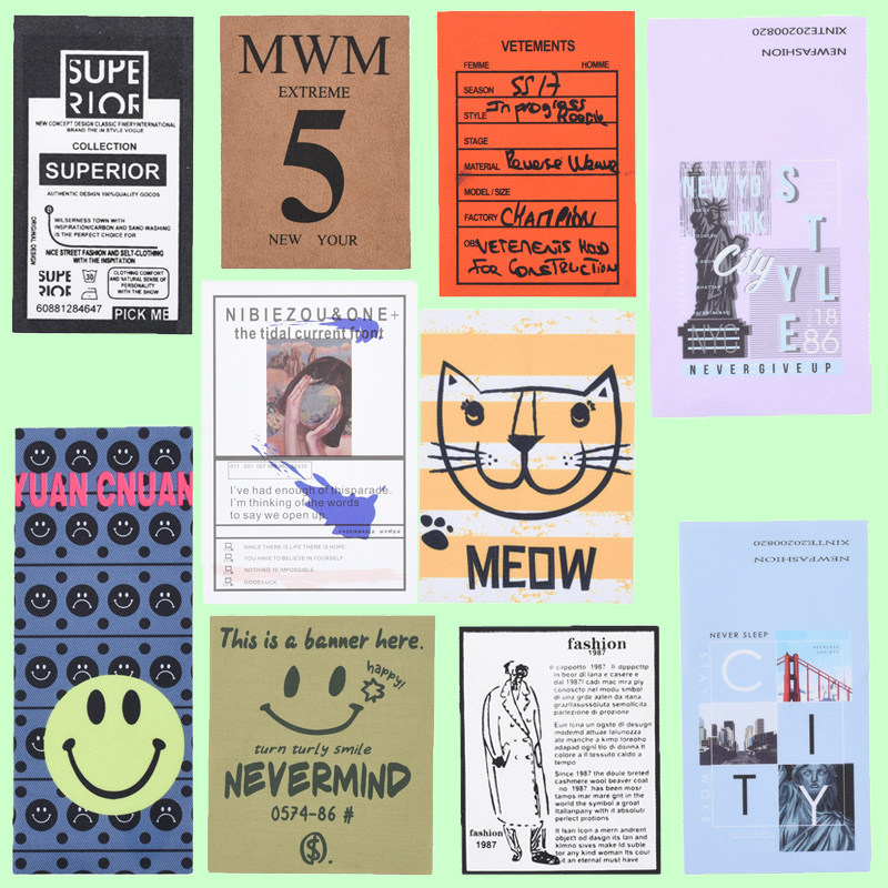 Large number printed self-adhesive cloth patch down denim Cowboy Dash repair patched Sack Bag Bag suitcase DIY Decorative Sticker