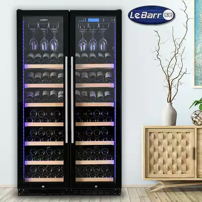 lebarr Le Bar L340S double door compressor wine cabinet constant temperature red wine refrigerator solid wood rack direct sales