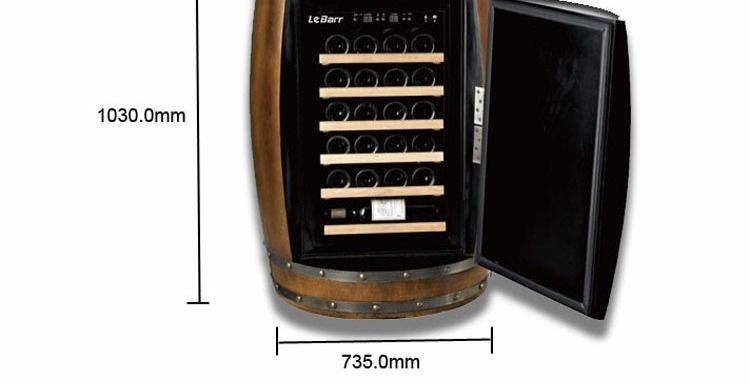 tủ ướp rượu vang mini Thanh nhạc LeBarr L22S nhiệt độ không đổi rượu làm mát gỗ rắn máy nén rượu tủ lạnh tủ sản xuất trực tiếp nhà máy tủ rượu gầm cầu thang
