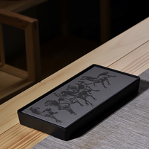 Tea tray Home Japanese style briefing with small number Ukkim stone tea Kung Fu convenient tea tray suit Automatic dry bubble small tea table