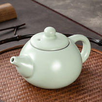 Teapot single pot household ceramic teapot purple clay teapot handmade white porcelain kung fu tea set glass bubble teapot