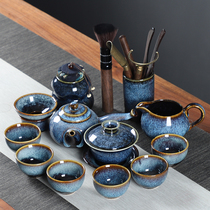 Kung Fu tea set light luxury home living room high-end office meeting ceramic cup tea tea making machine