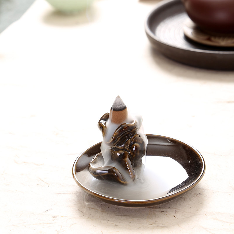 Back-Back Incense Stove Wire Incense Stove Dual-use Incense Stove Ceramic Pendulum for Decorative Accessories