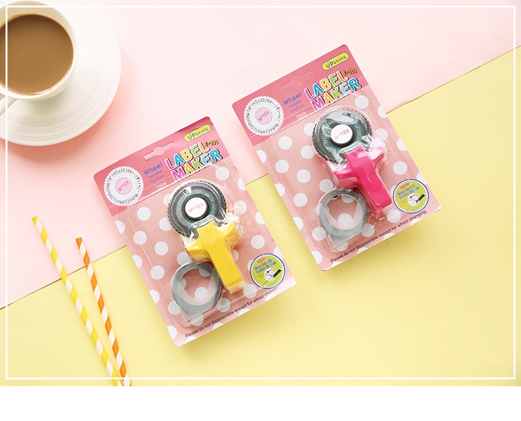 Korean Motex E-101 Label Maker Tiktok Numeric and Alphabetic Typewriter DIY Planner Similar to Dymo