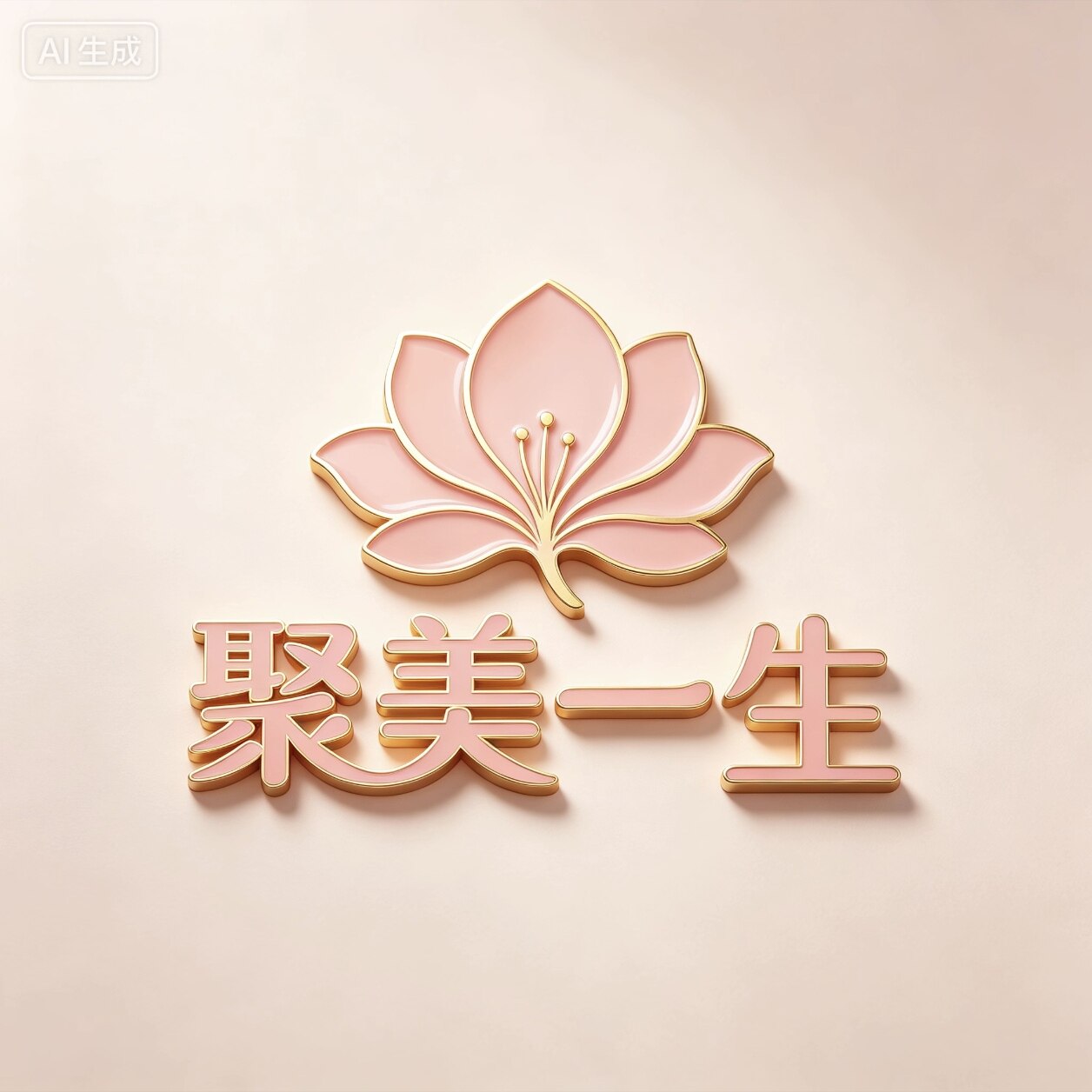 聚美一生洗护馆的LOGO