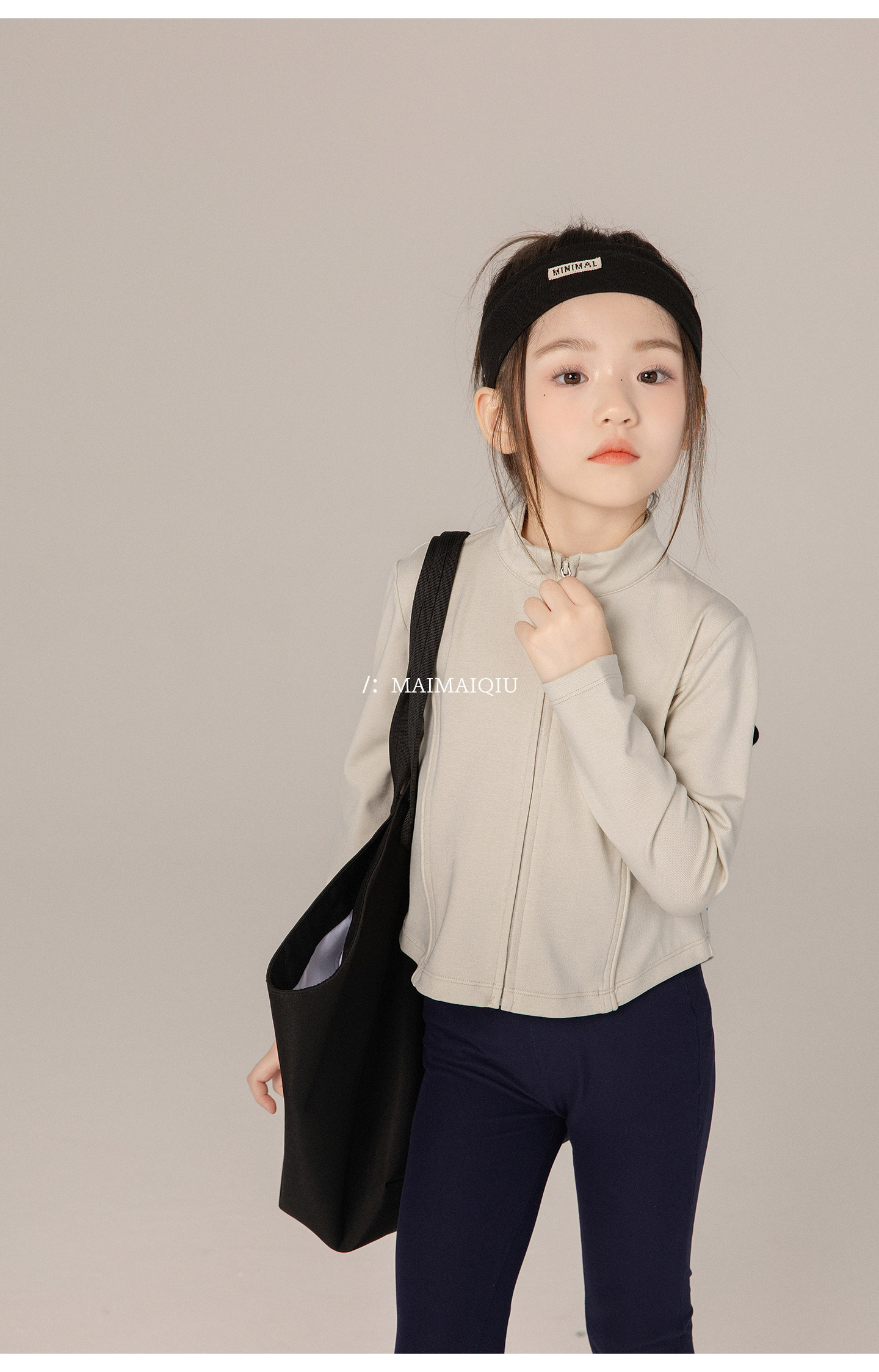 一秋妈女童2026秋季新款运动风拉链短外套中大儿童修身时髦洋气 — 20