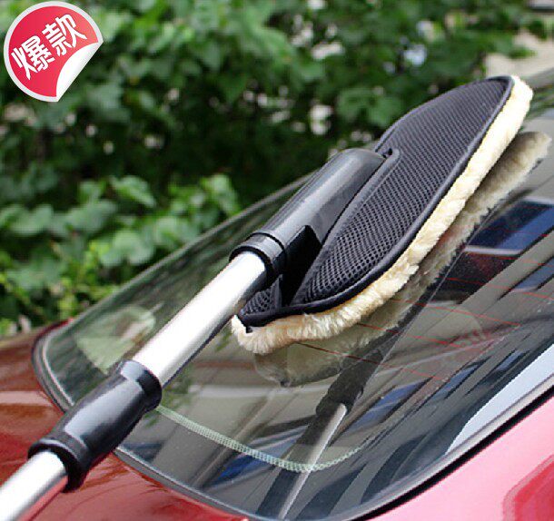 Wool Car Wash Brush Mop Long Rod Soft Hair Mop Water Brushed Automotive Brushed BRUSH WASH CAR TOOLS FOR THE CAR WASH CAR
