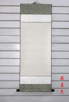  Full Aya fine mounted two-color blank painting scroll hanging scroll four feet three open half-cooked rice paper calligraphy Chinese painting scroll customization
