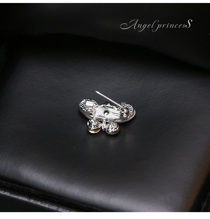 Quần áo phụ kiện nữ trâm nhỏ nhỏ rhinestone đơn giản cổ áo kim bướm chống ánh sáng pin khăn lụa trâm mới