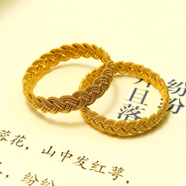 (Xiong Jia) tribute to the ingenuity of the Chinese old tradition Yenjing eight knobs silk silk craftsmanship 18K weaving ring