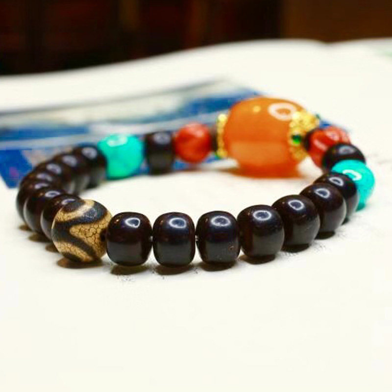 (Bear's Family) Natural Indonesian coconut pedicle spacer beads Wenwan Xingyue King Kong Bodhi accessories