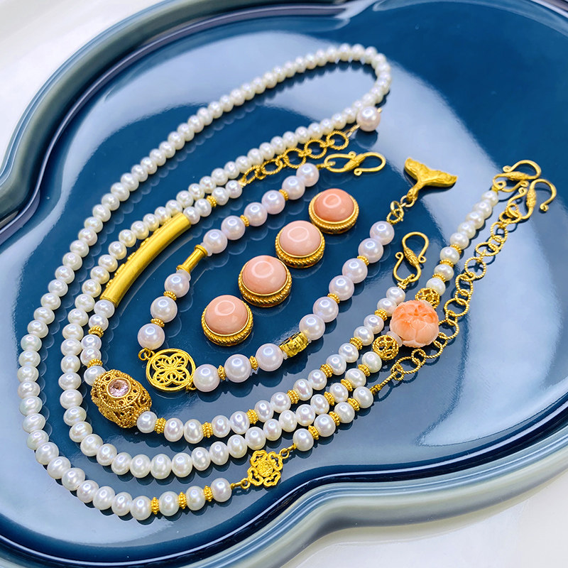 Bear's Jewelry Seawater Akoya Pearl Necklace Mother's Ring Pendant Tahiti Australian White Venus Day Girl