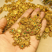 (Xiong Home Live) Nepal 18K old gold bracelet pendant ring accessories hand rope