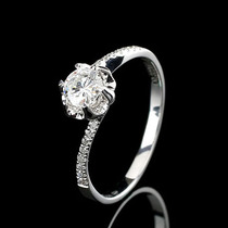 (xiong jia) 18K Gold subscription 1 karat GIA loose diamond wedding ring female diamond ring manufacturers process