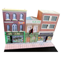 Childrens puzzle DIY stereo manual production of roadside street scene scene building 3D paper model toys