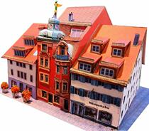 DIY stereo manual manual production of 1 to 160 apartment residential residential building 3D paper model toys